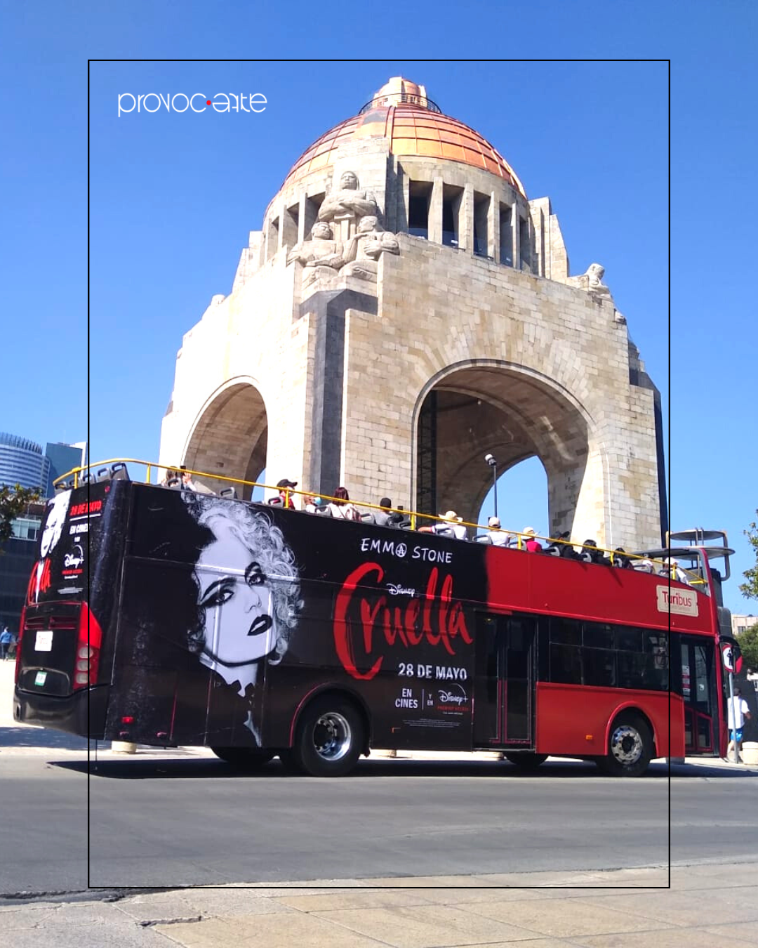 Publicidad en Turibus Cruella